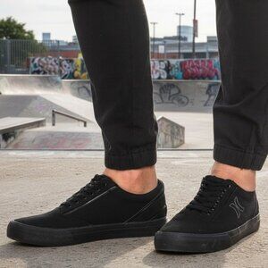 Hurley 8 Sneaker Men Arlo Canvas Lace-up Casual Shoes Classic Black Athleisure